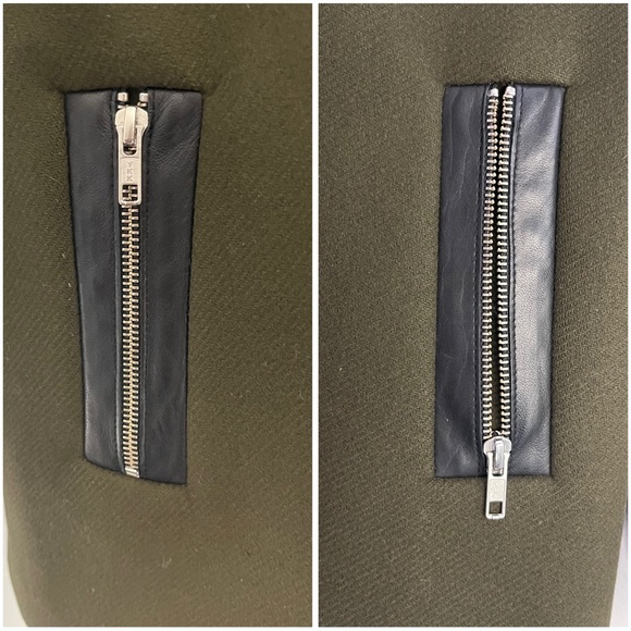 Sandro Wool Coat with Fur-Trimmed Hood - Size EU 36 - Picture 12 of 16